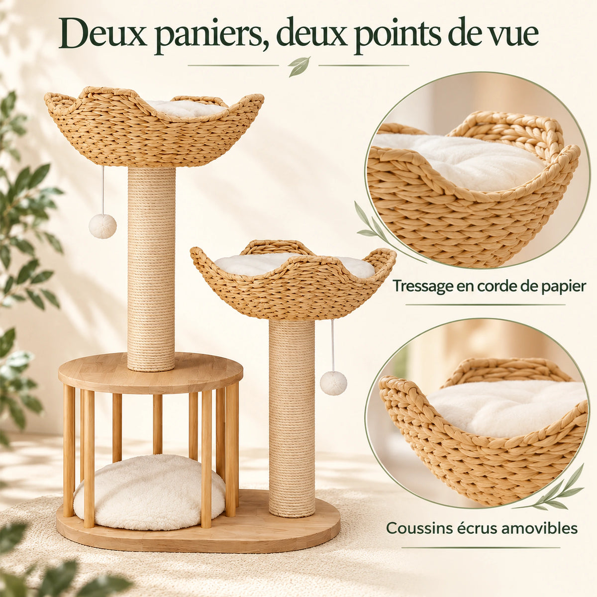 Duo — L · Naturel & Écru