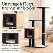 Équinoxe — XL · Noir & Bois clair