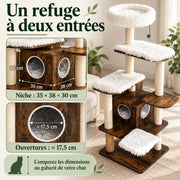 Séquoia — XL · Bois brun & Blanc