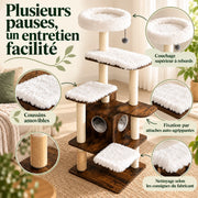 Séquoia — XL · Bois brun & Blanc